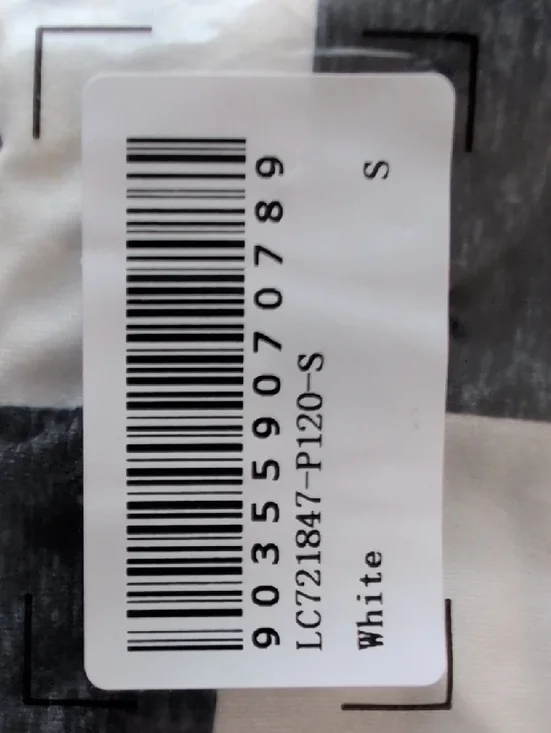 High-Waist Black & White Check Midi Skirt with Side Slit - Picture 7 of 7